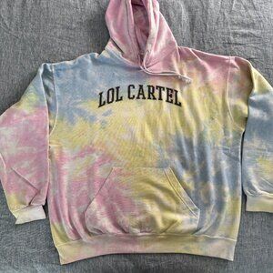 LOL Cartel High Tie Dye Hoodie - Size Large